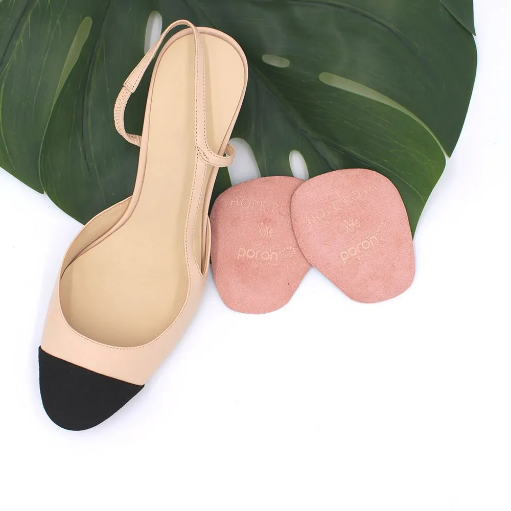2-Pair of All Day Cushion Comfort 3/4th Insoles - Black & Light Colour