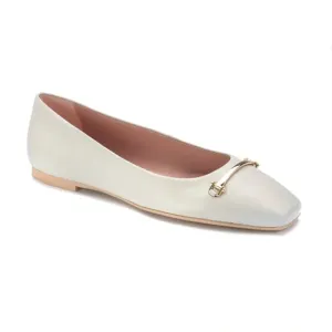 52216 - Taupe Leather Teens Hosebit Flats