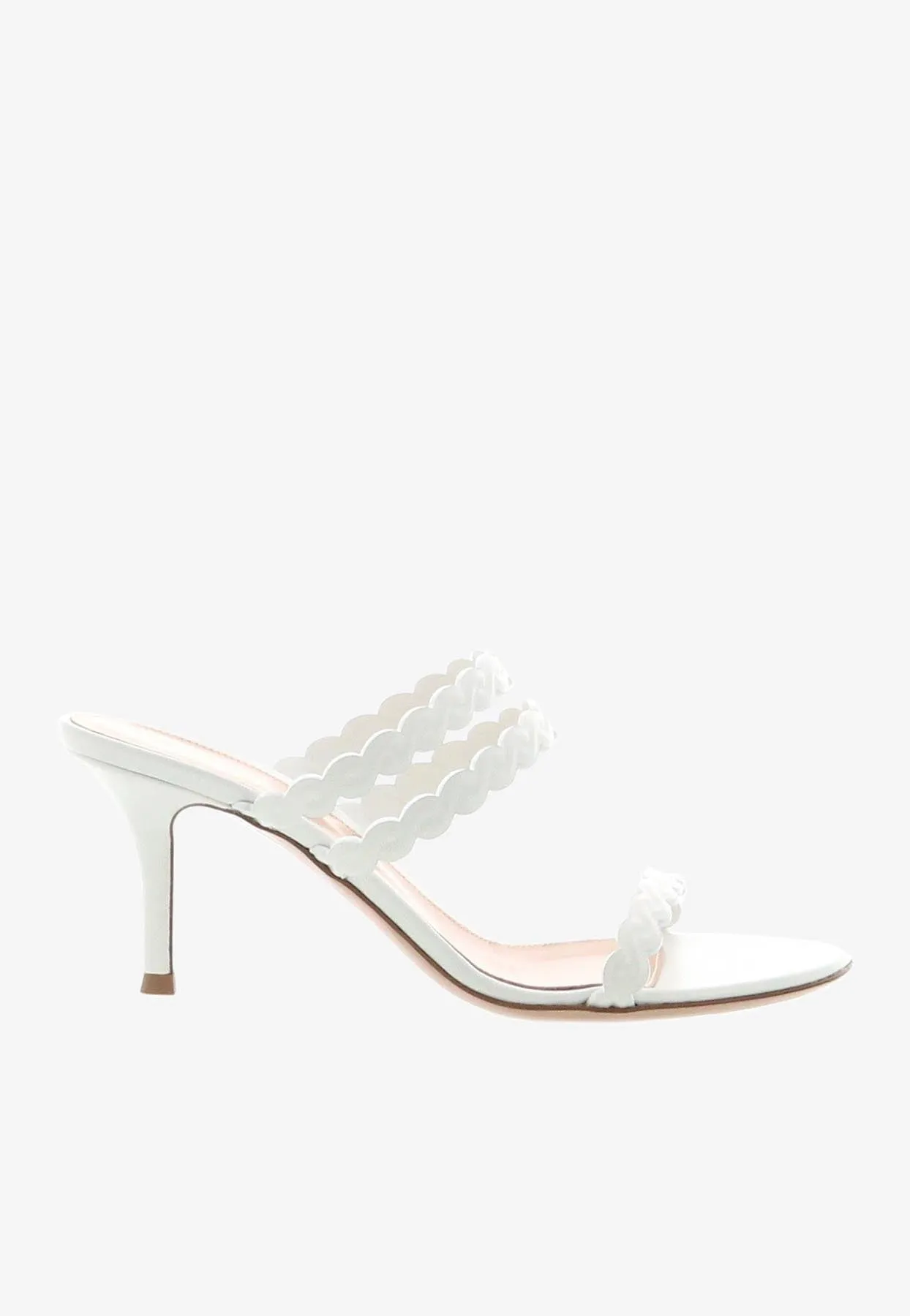 70 Scalloped Leather Mules