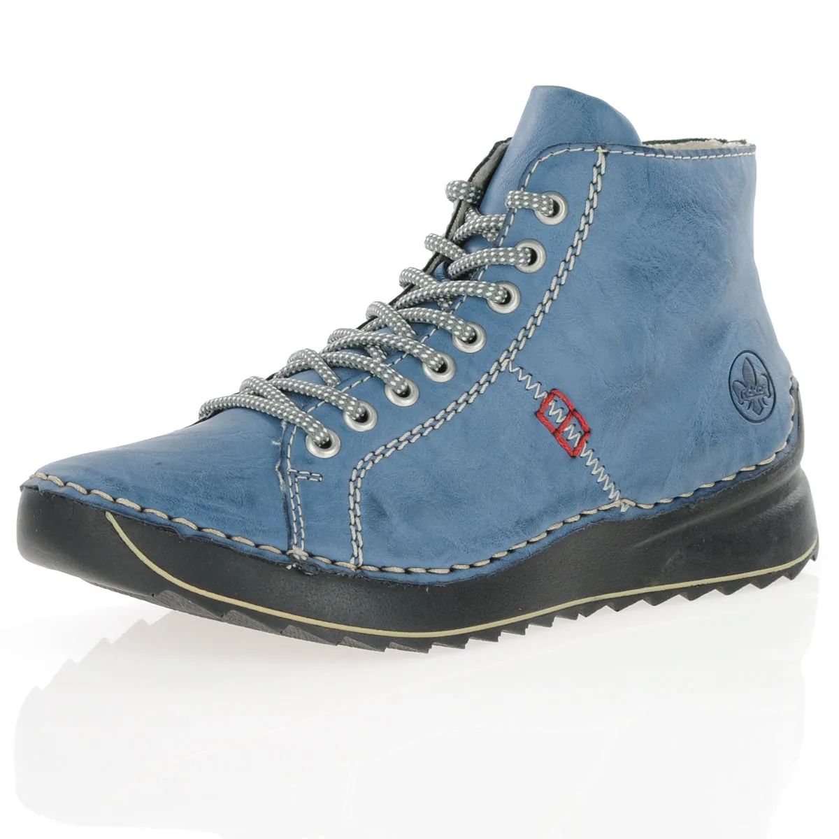 71510- Lace Up Ankle Boots- Blue - Rieker
