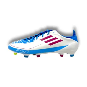 Adidas F50 Adizero Prime FG white cyan pink