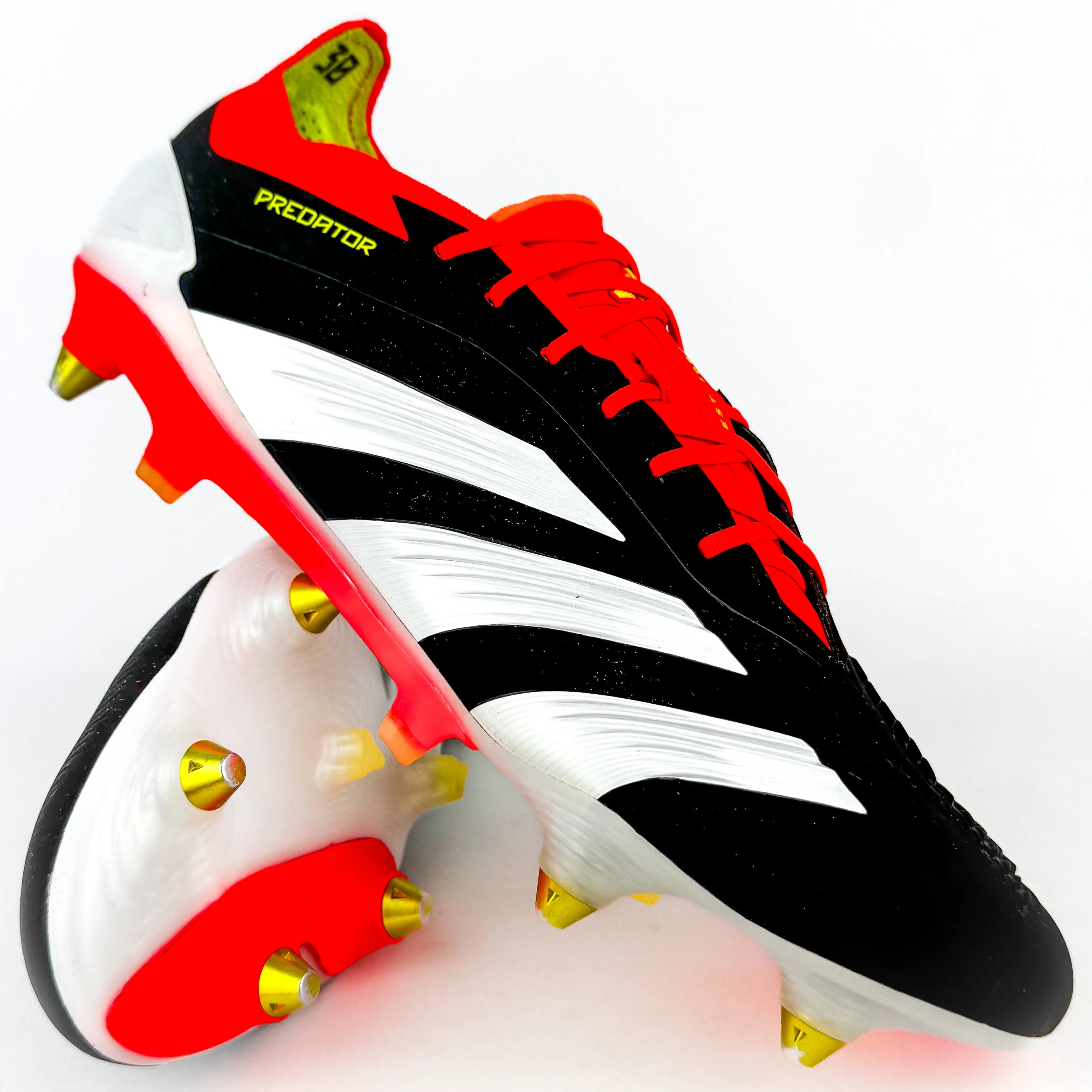 Adidas Predator Elite SG - Core Black/Solar Red/Solar Yellow *Pre-Owned*
