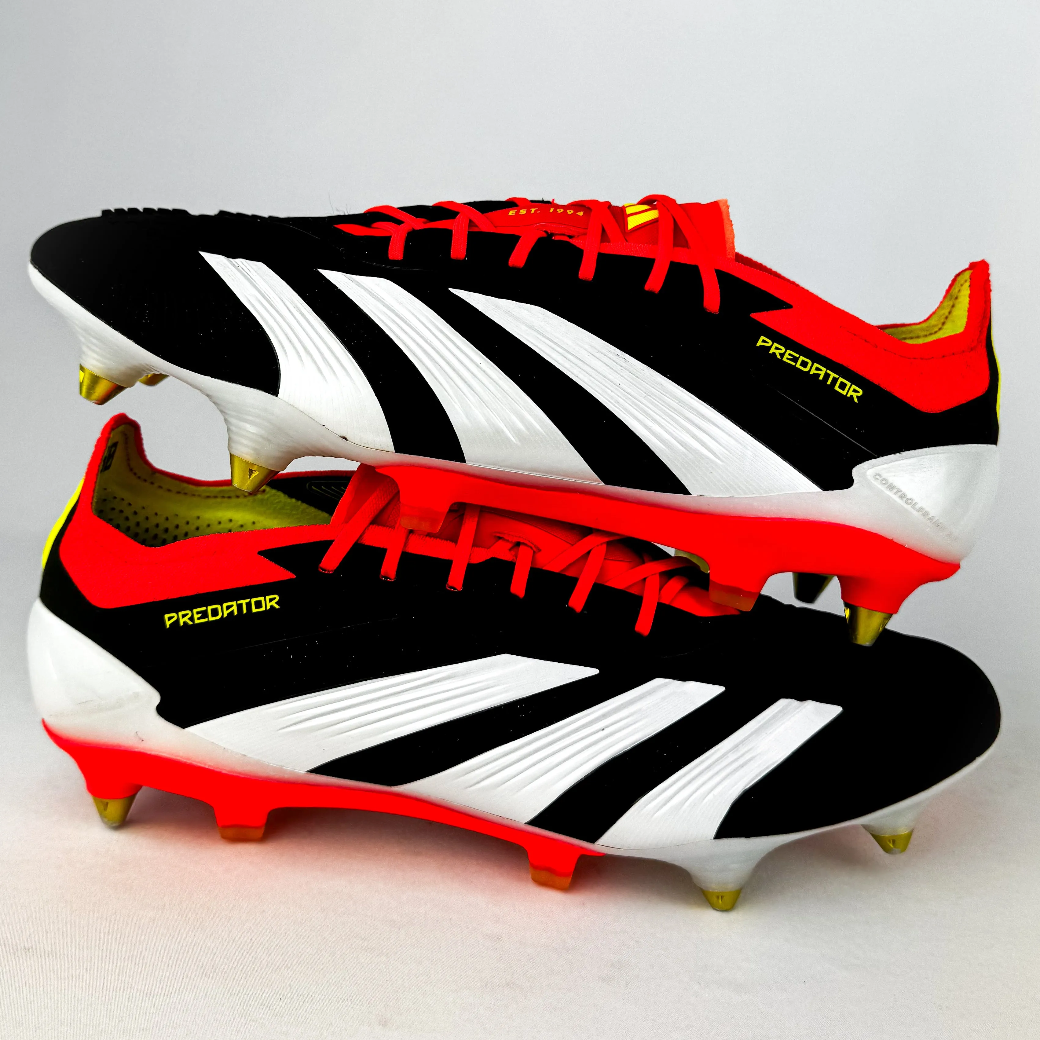 Adidas Predator Elite SG - Core Black/Solar Red/Solar Yellow *Pre-Owned*