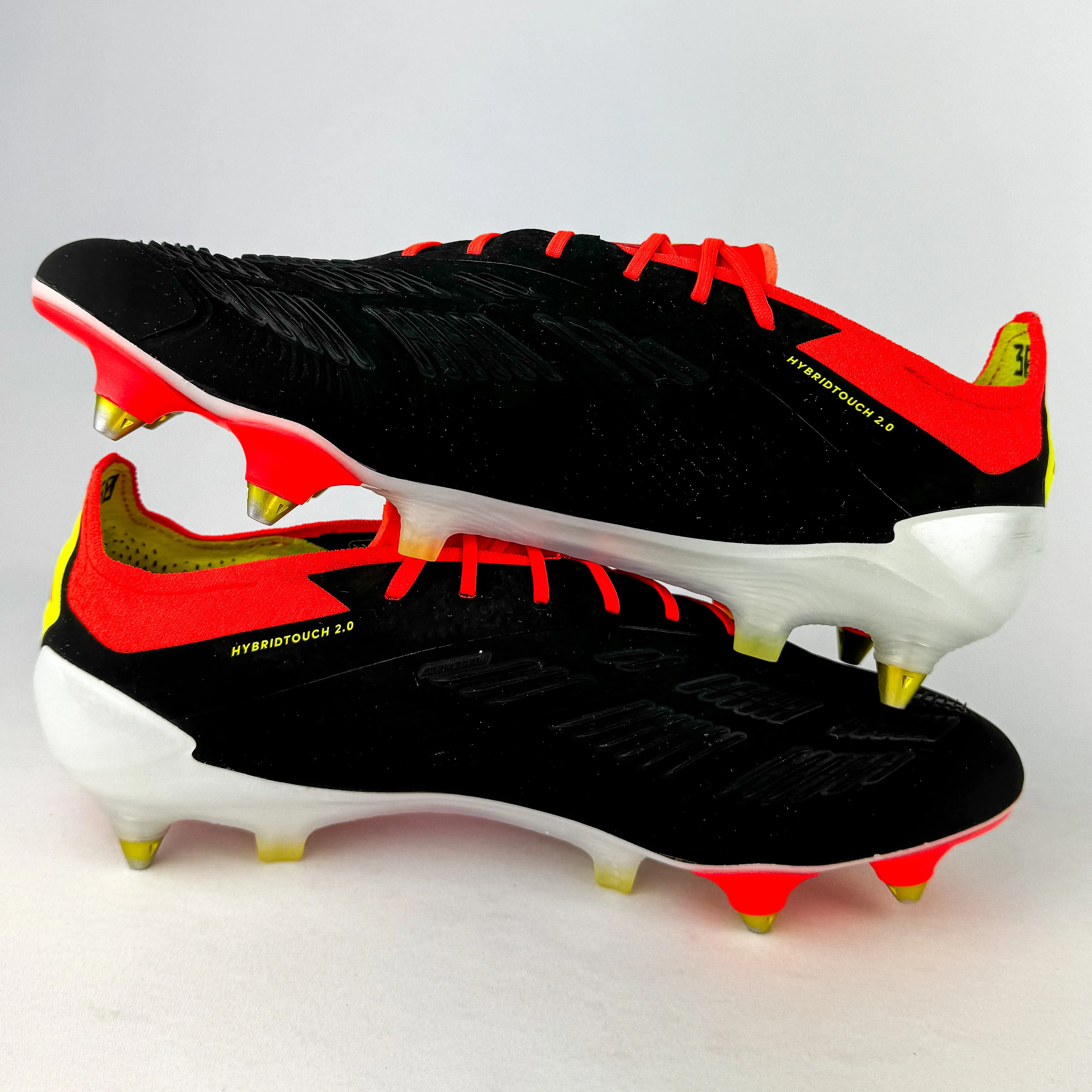 Adidas Predator Elite SG - Core Black/Solar Red/Solar Yellow *Pre-Owned*