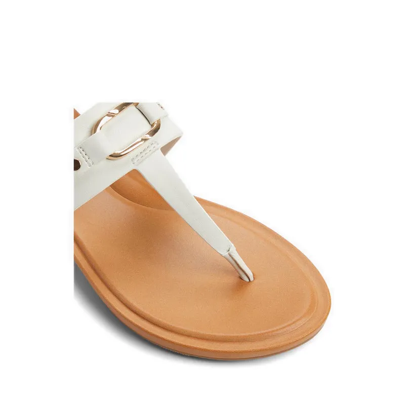 Aldo Taylen Women Flat Sandals - White/Bone
