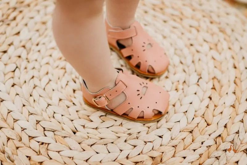 Alina Leather Children's Sandal - Blush