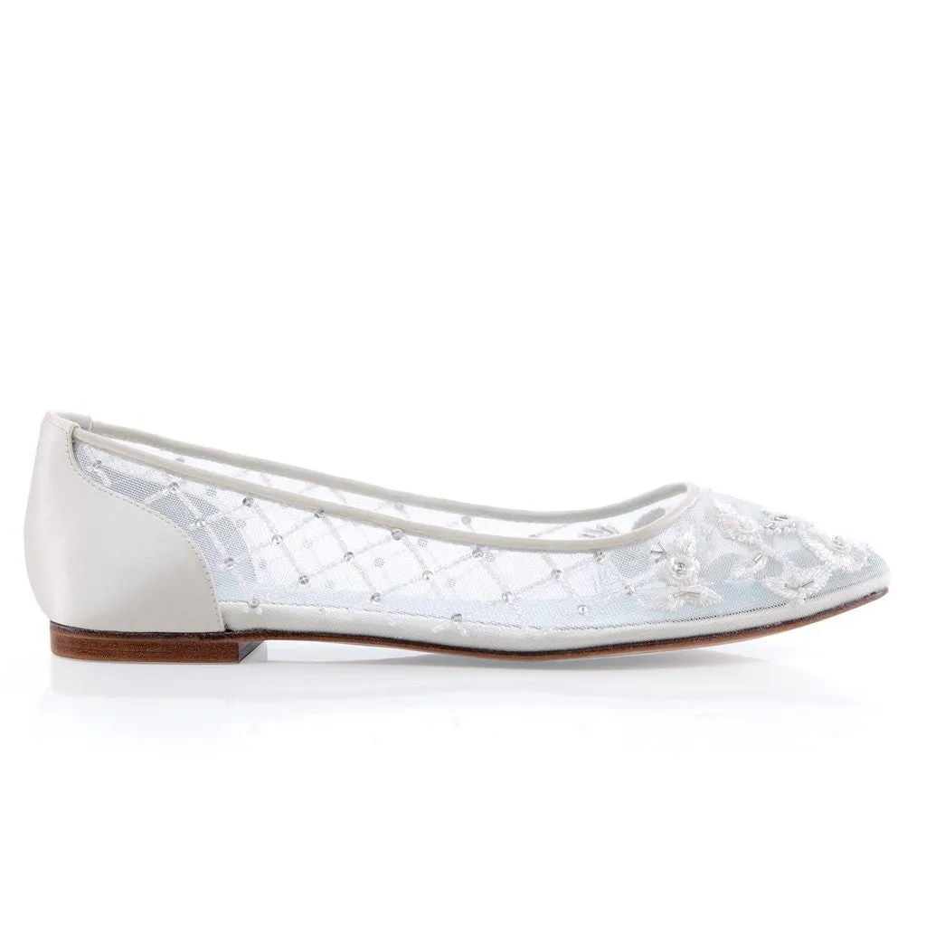 Allegra Vintage Inspired Bridal Flats - SOLD OUT