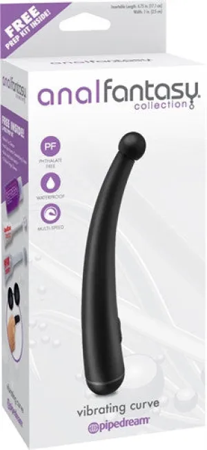 Anal Fantasy Collection Vibrating Curve - Black