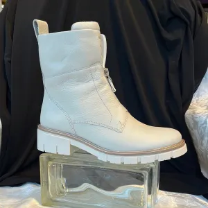 ARA DEON CREAM PEBBLED LEATHER BOOT