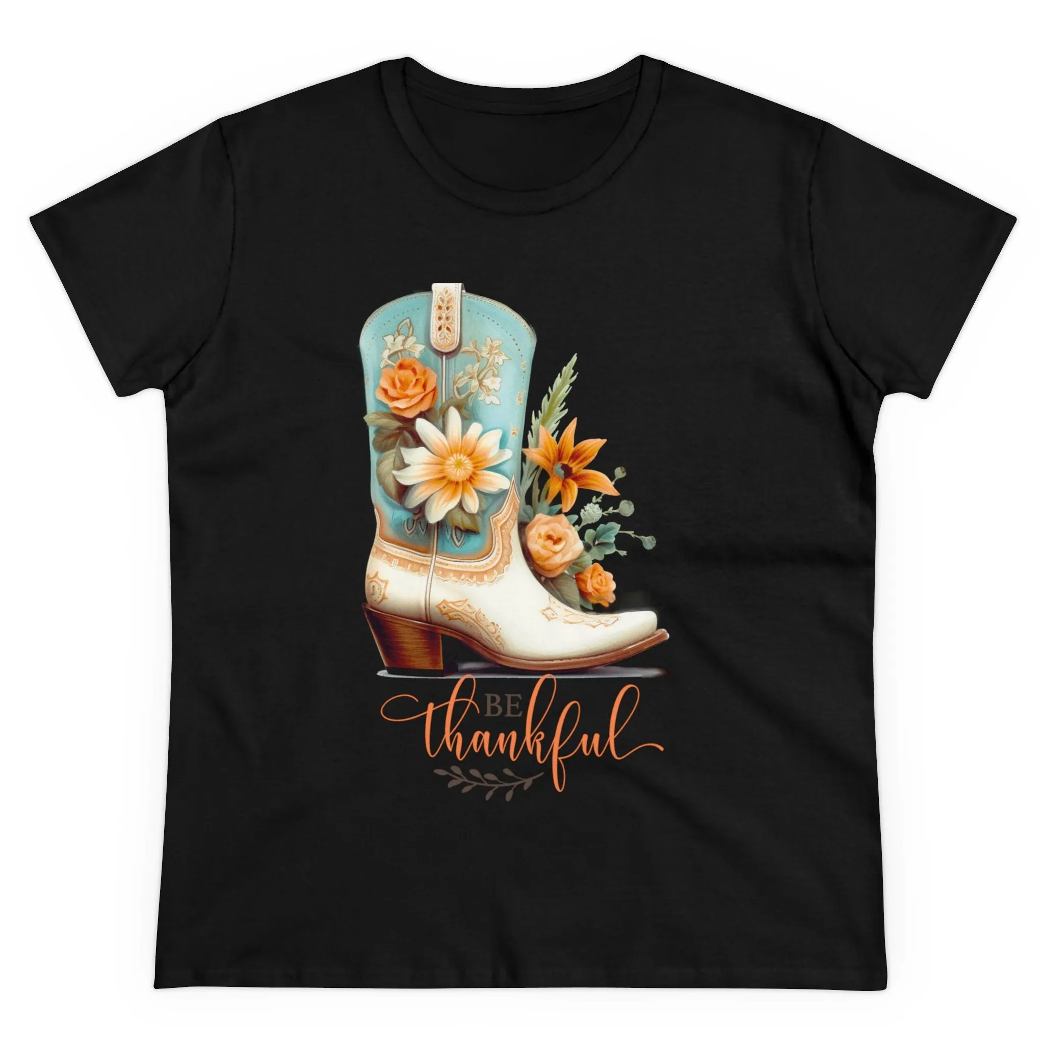 Be Thankful Women's Midweight Cotton Tee