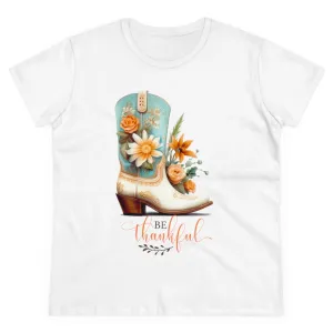 Be Thankful Women's Midweight Cotton Tee