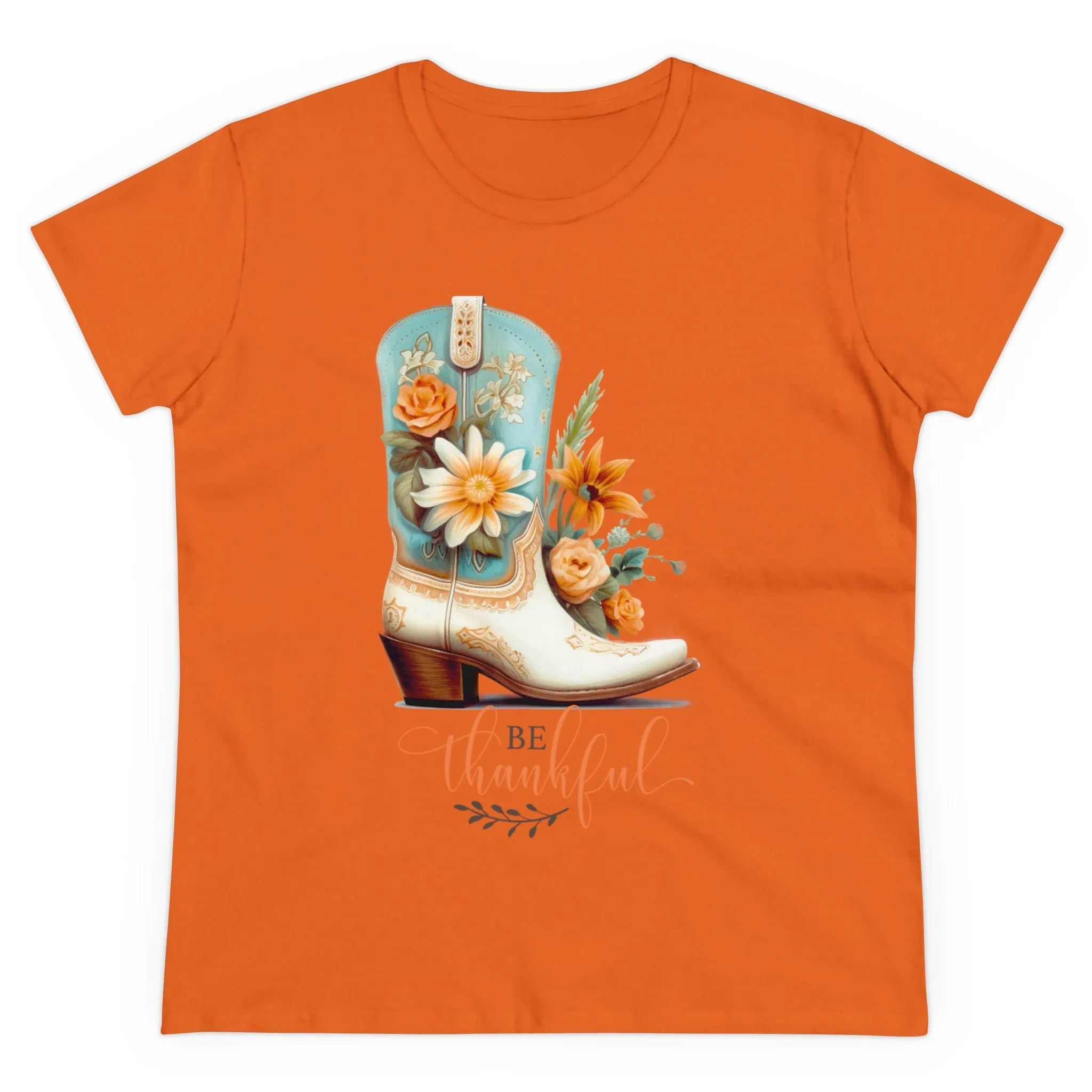 Be Thankful Women's Midweight Cotton Tee