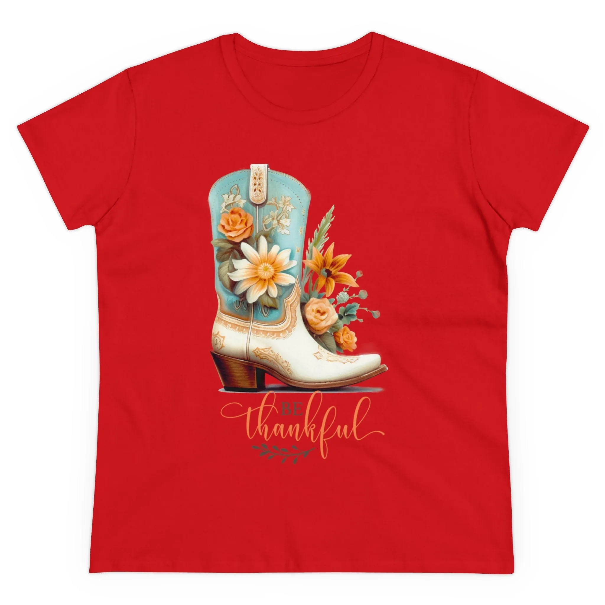 Be Thankful Women's Midweight Cotton Tee
