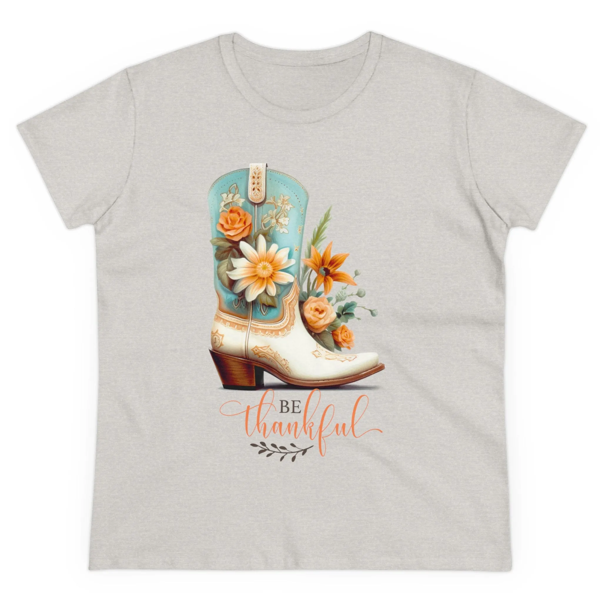 Be Thankful Women's Midweight Cotton Tee