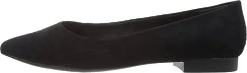 Bella Vita Women's Vivien Flat,Black Kid Suede,US 9.5 M