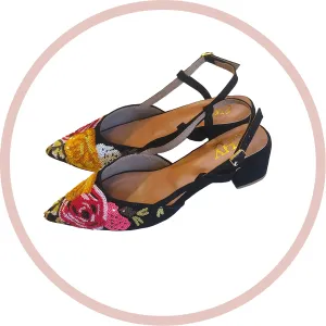 BLACK FANTASY SLINGBACK
