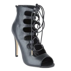 Black Pu Flat Shoes