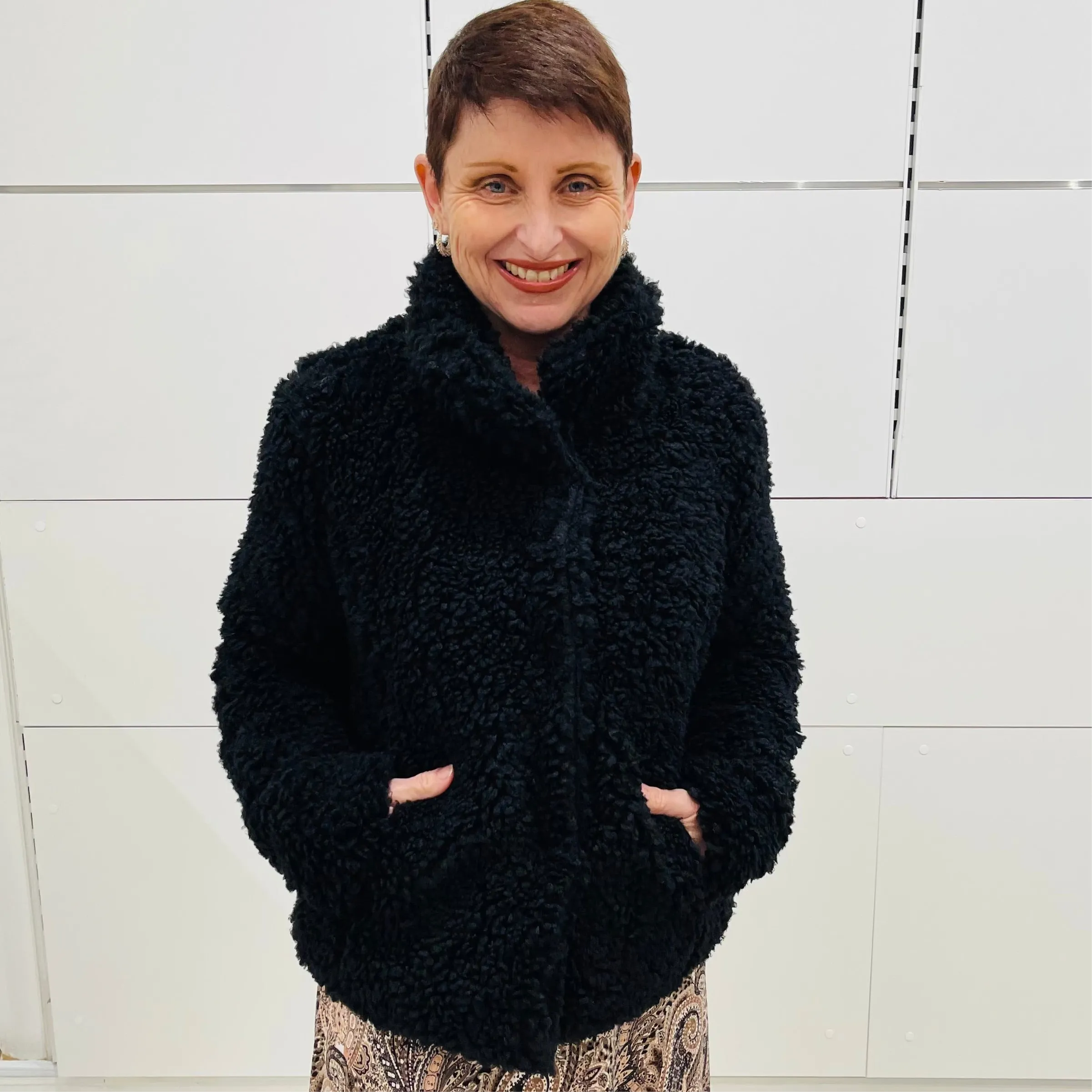 Black Teddy Bear Jacket
