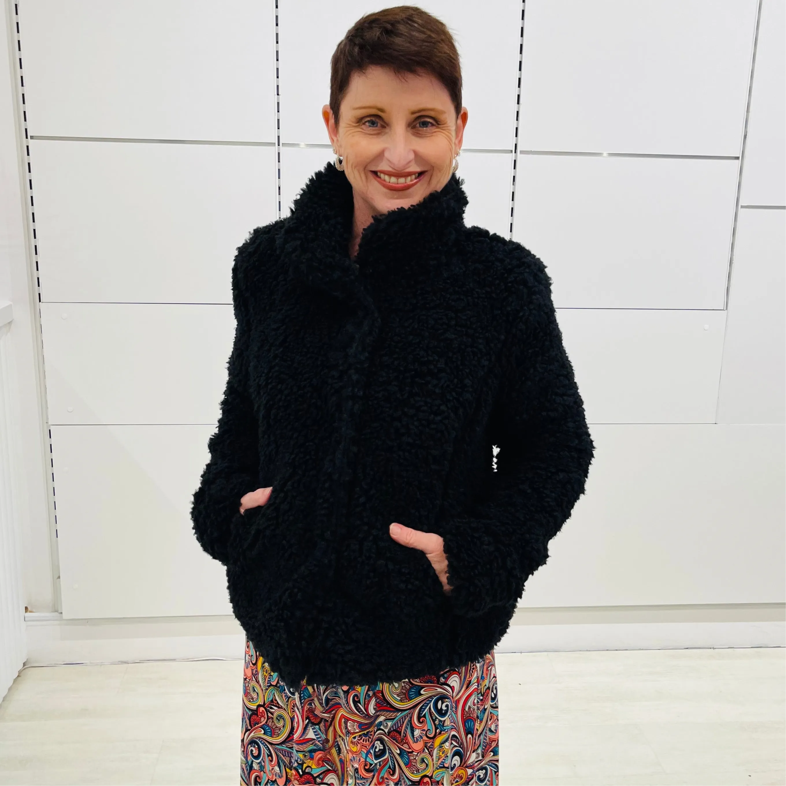 Black Teddy Bear Jacket