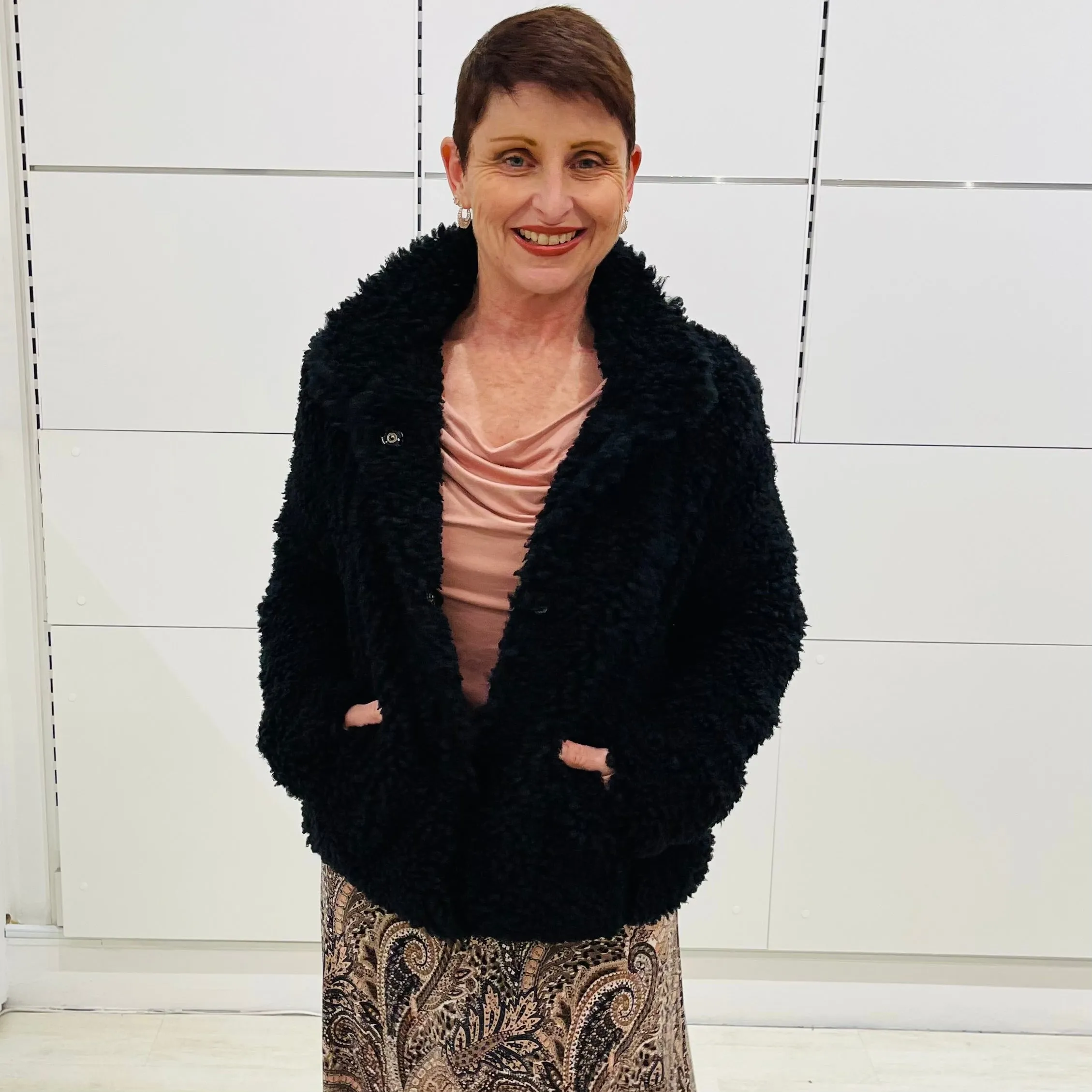 Black Teddy Bear Jacket