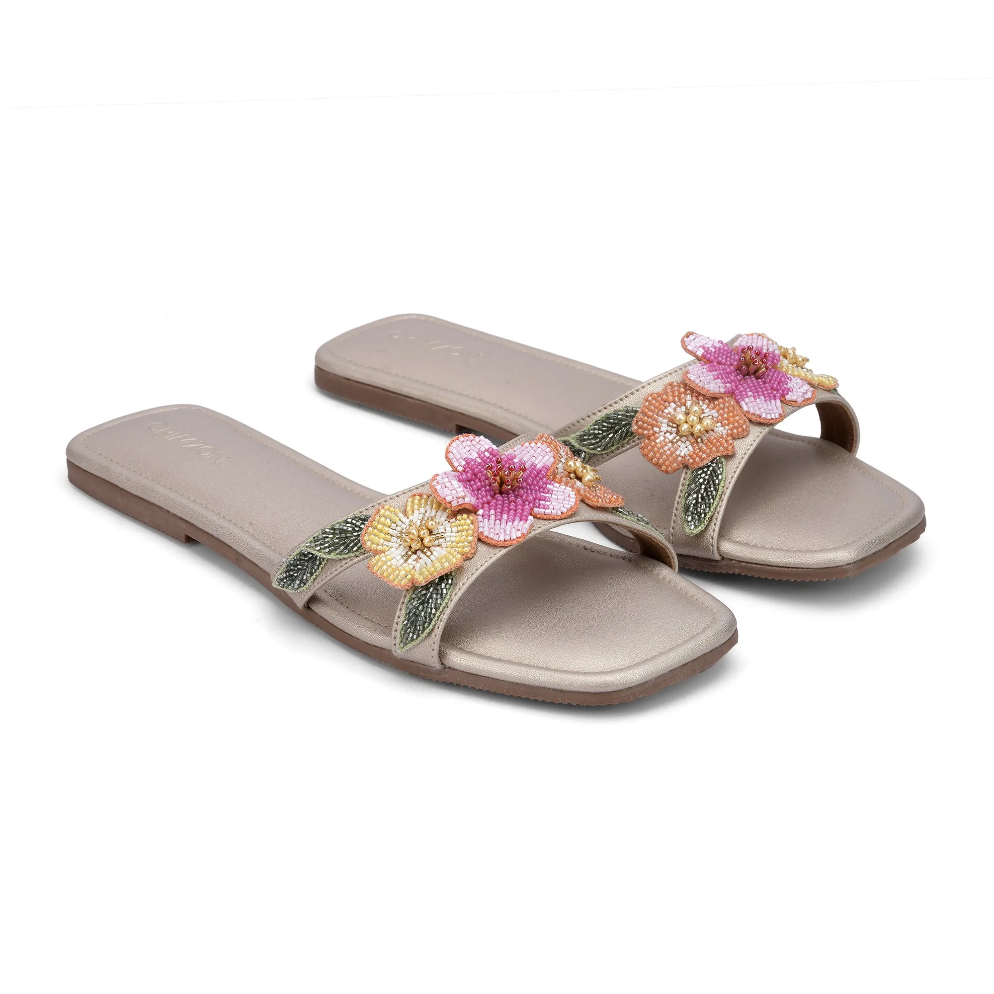 BLOOM- PINK FLATS