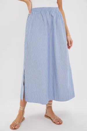 Blue Stripe Athena Skirt