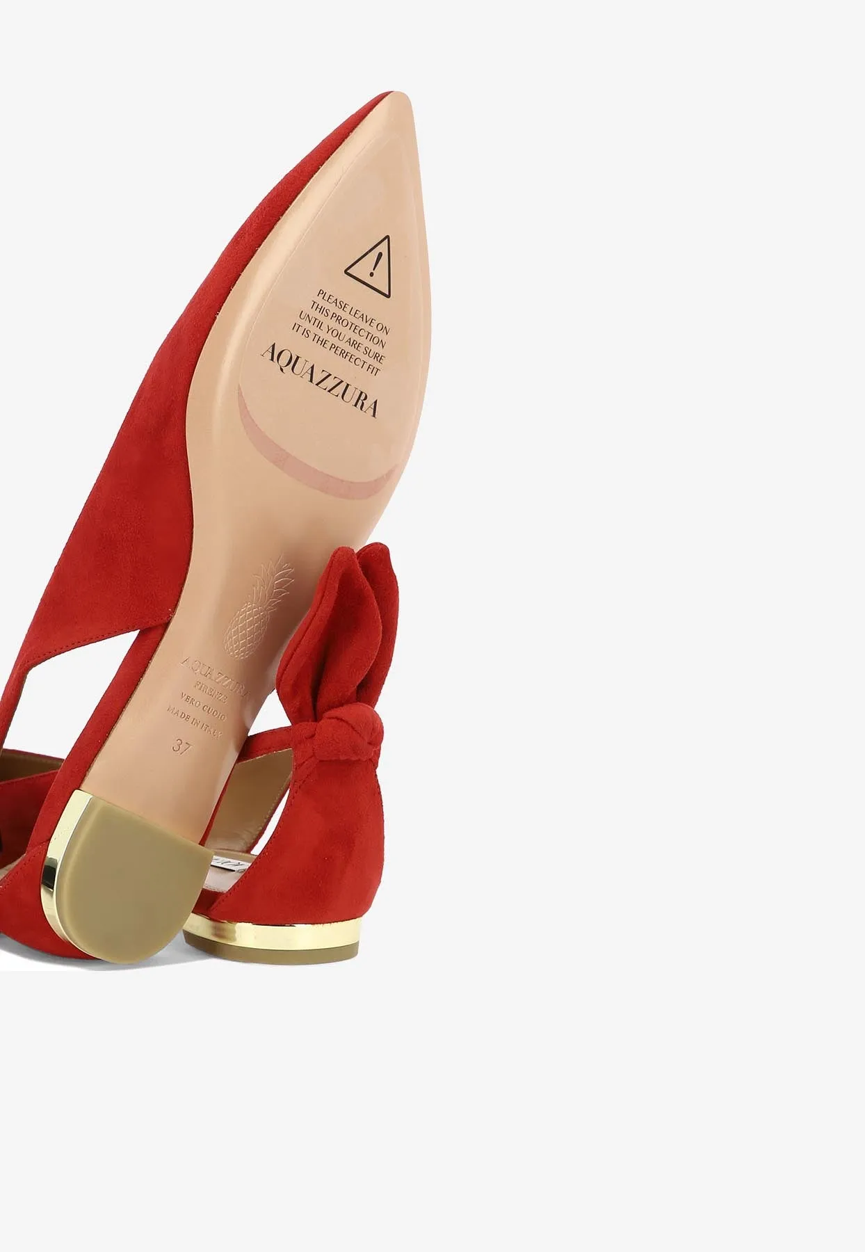 Bow Tie Suede Ballet Flats