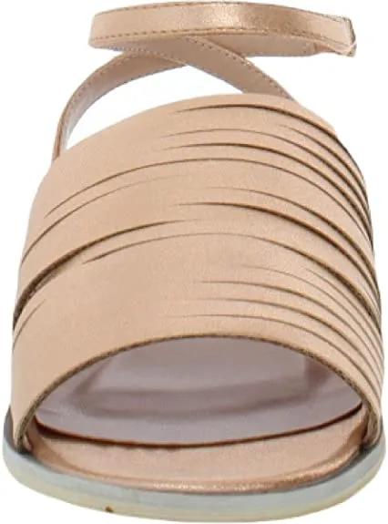 Brinley Co. Womens Flat Sandals Rose Gold, 7 Regular US