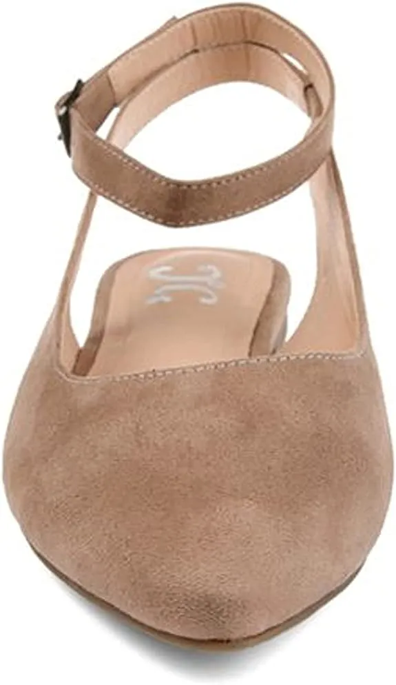 Brinley Co. Womens Slingback Flat Taupe, 7 Regular US