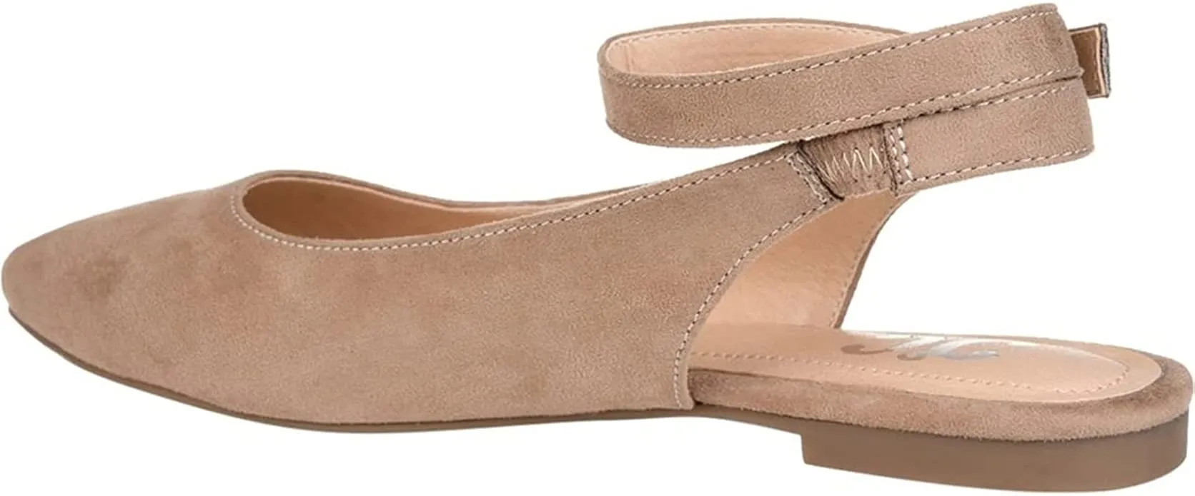 Brinley Co. Womens Slingback Flat Taupe, 7 Regular US