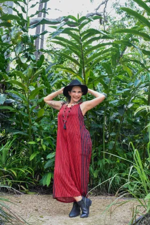 Calm Pantsuit - Stripe Red