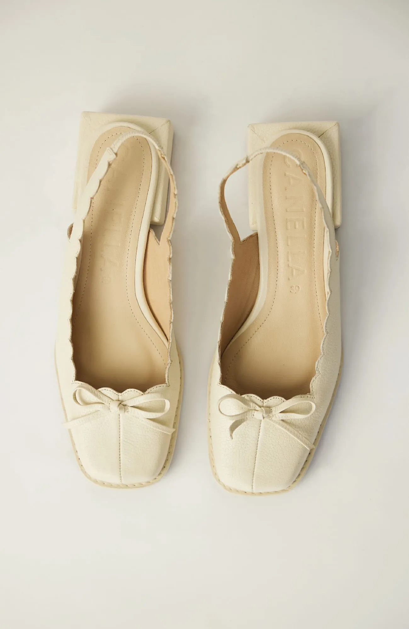 CANELLA SLINGBACK ORIGEN IN CREMA