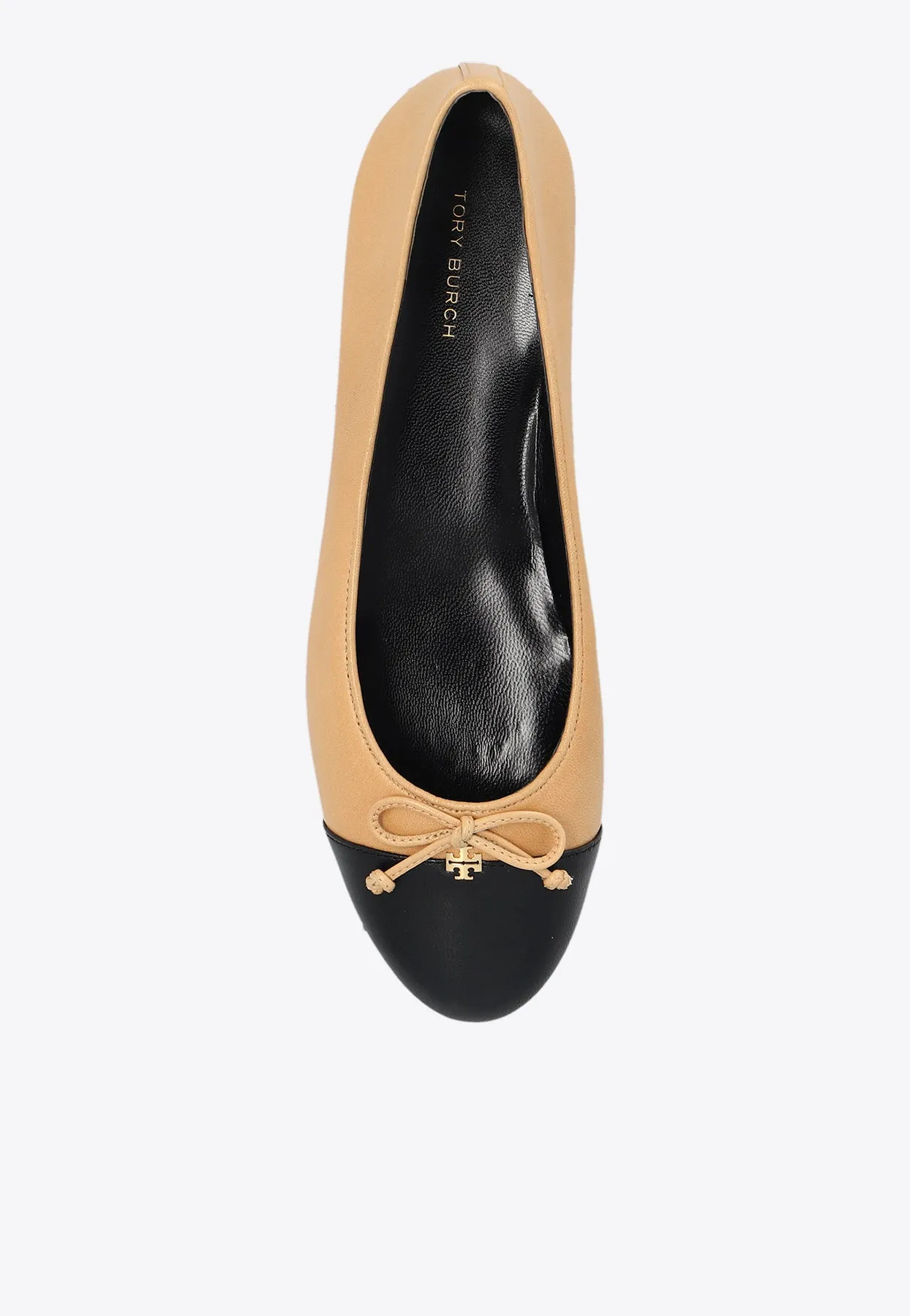 Cap-Toe Leather Ballet Flats