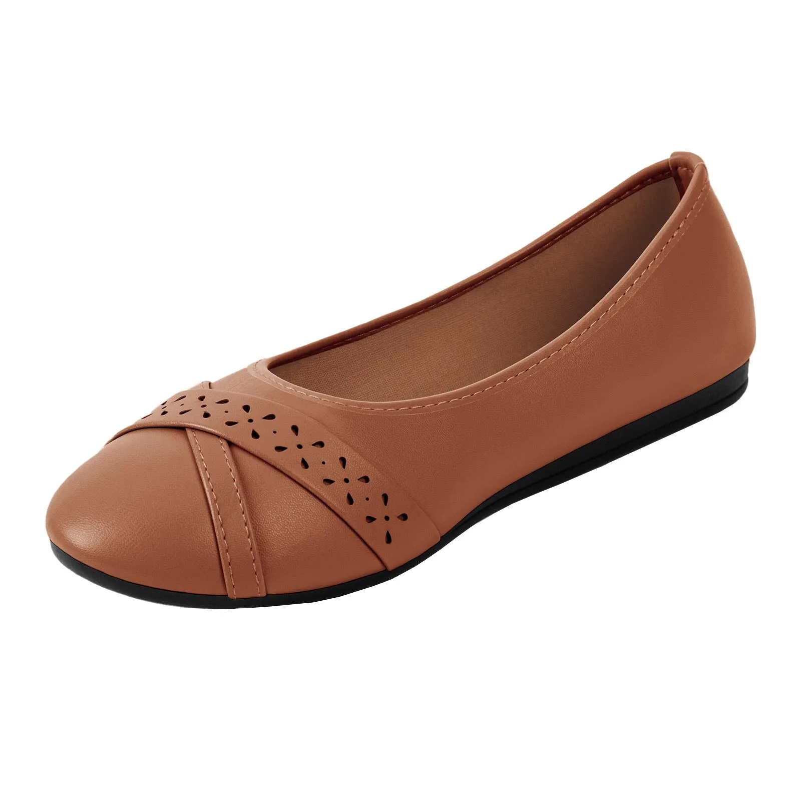 CHIN·MOON Women's Ballet Flats Comfortable Dressy Walking Dress Casual Shoes