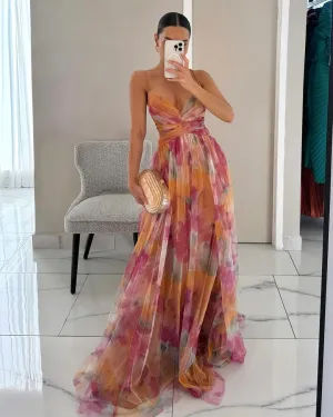Chloé | Charming Maxi Dress with Floral Print
