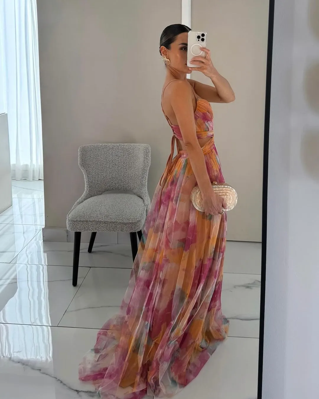 Chloé | Charming Maxi Dress with Floral Print