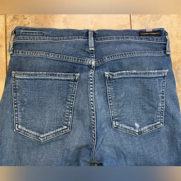 Citizens Of Humanity Rocket High Rise Skinny Distressed Denim Jeans Women’s 29