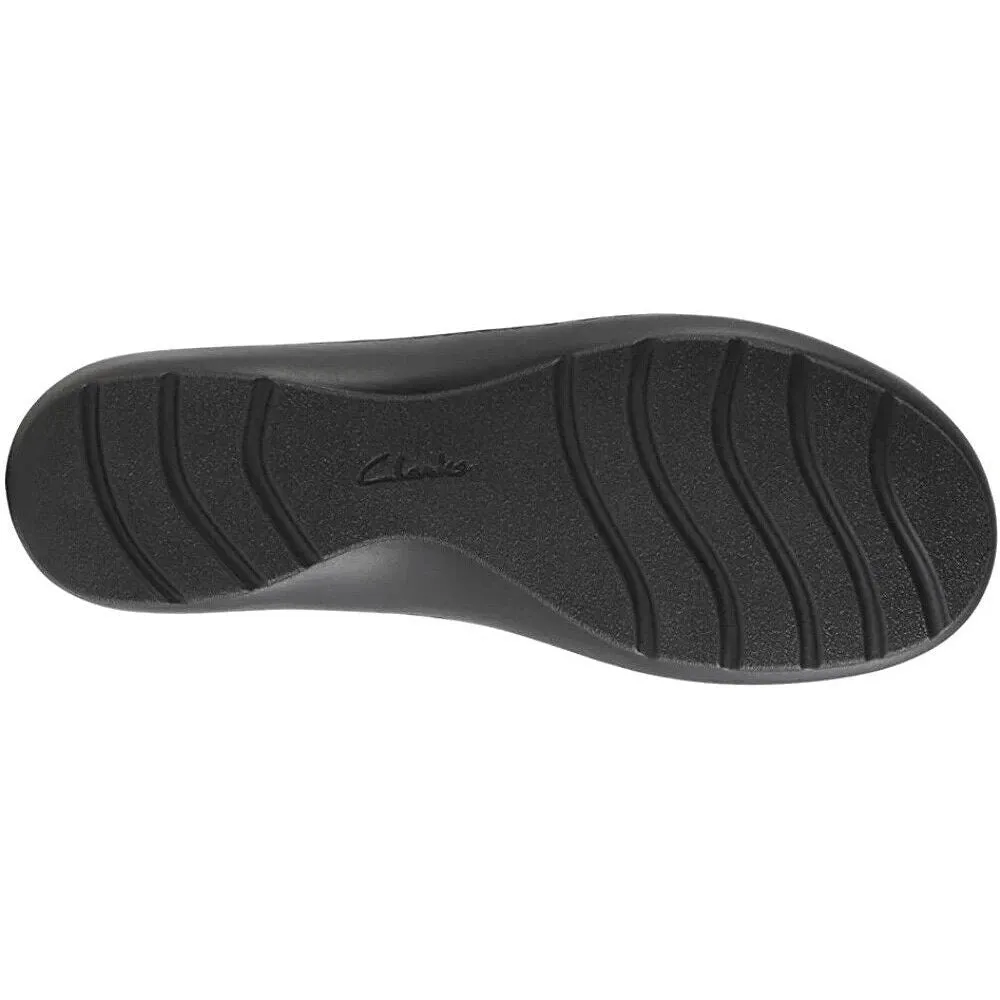 Clarks Women's Cora Meadow Black Leather 26167553