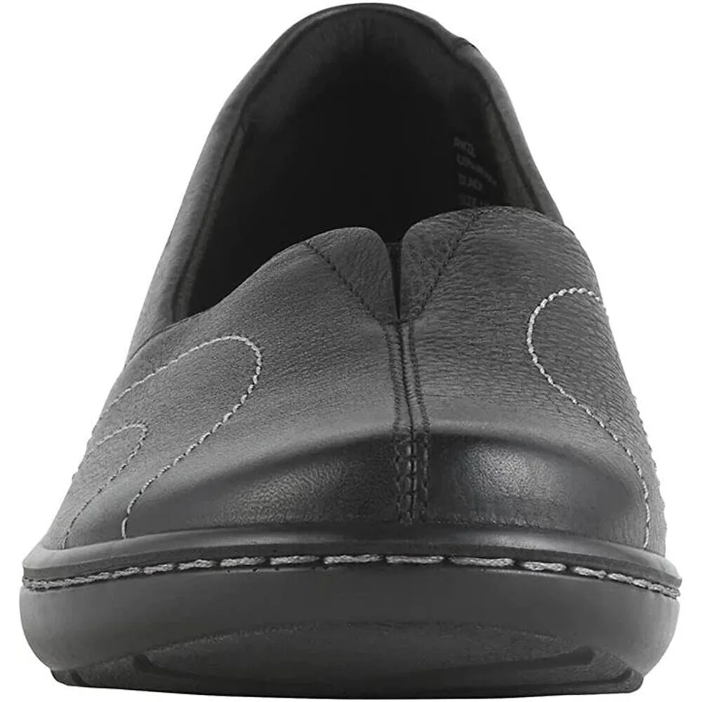 Clarks Women's Cora Meadow Black Leather 26167553