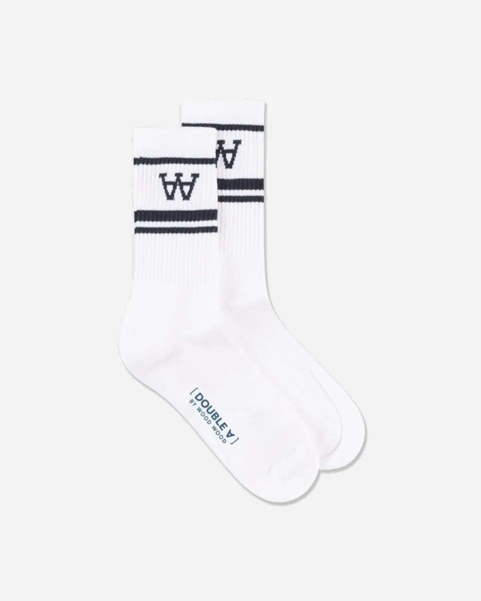 Con 2-Pack Socks - White/Navy