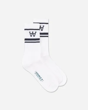 Con 2-Pack Socks - White/Navy