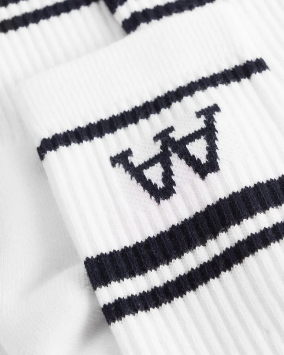Con 2-Pack Socks - White/Navy