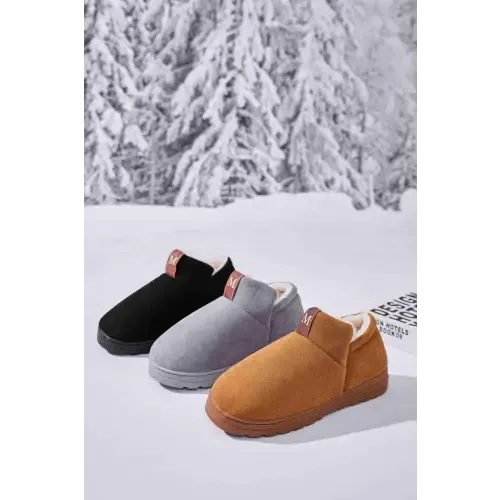Cozy Letter M Slippers