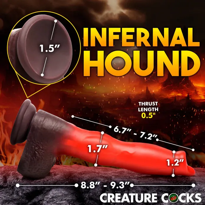 Creature Cocks Ramming Hound Thrusting & Vibrating Silicone Dildo