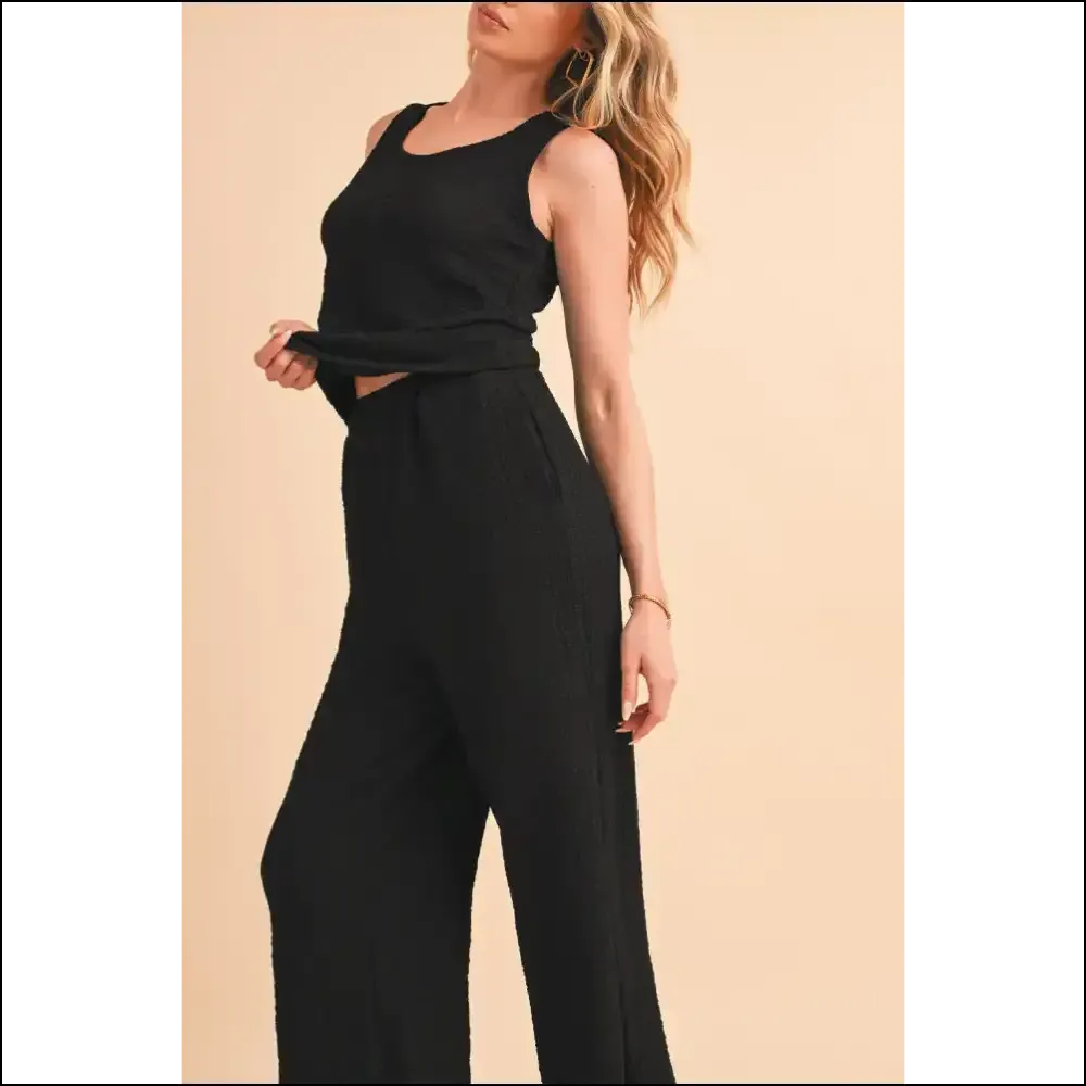 Crinkled u Neck: Needful Things' Pants Set for  Boss Babes 😈 Wide Leg Pants Power!
