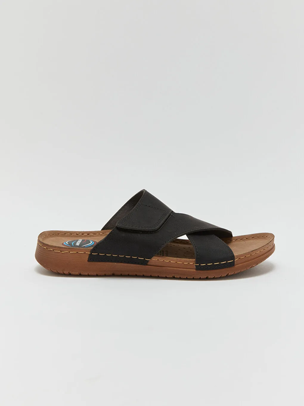 Cross Strapped Men's Slippers