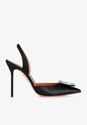 Crystal Hoop 105 Slingback Pumps