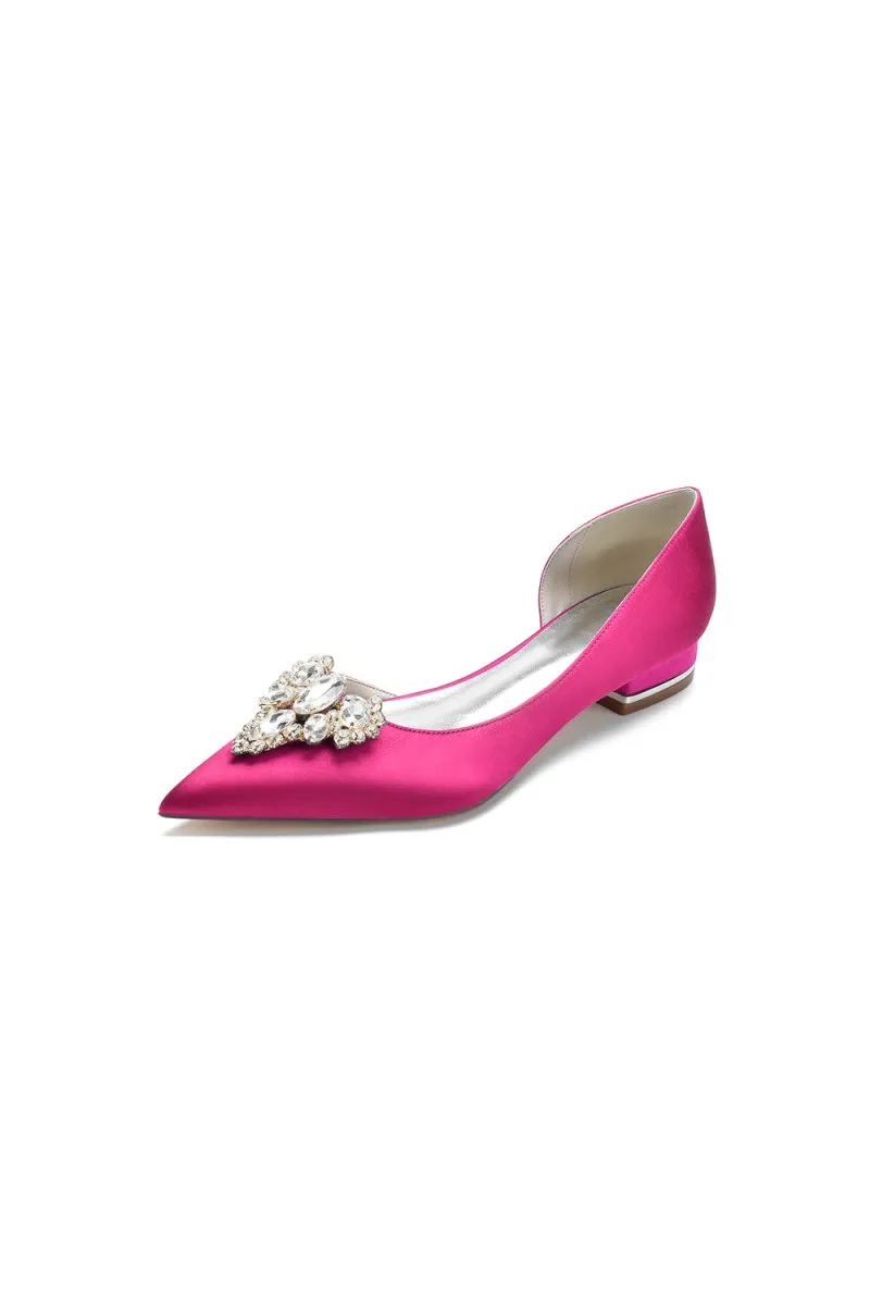Crystal Simple Pointed Toe Flats
