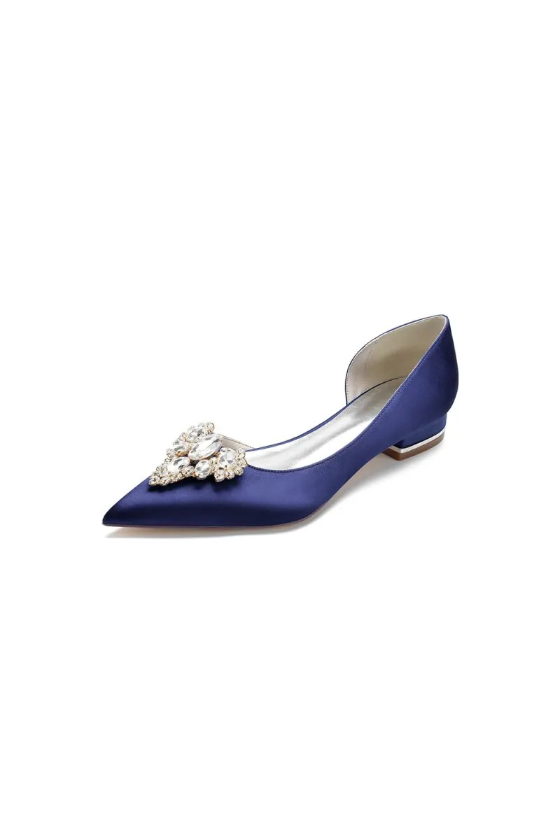 Crystal Simple Pointed Toe Flats