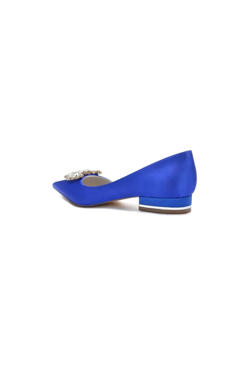 Crystal Simple Pointed Toe Flats